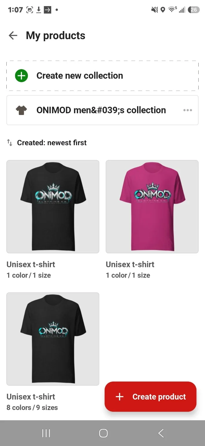 ONIMOD shirt collection